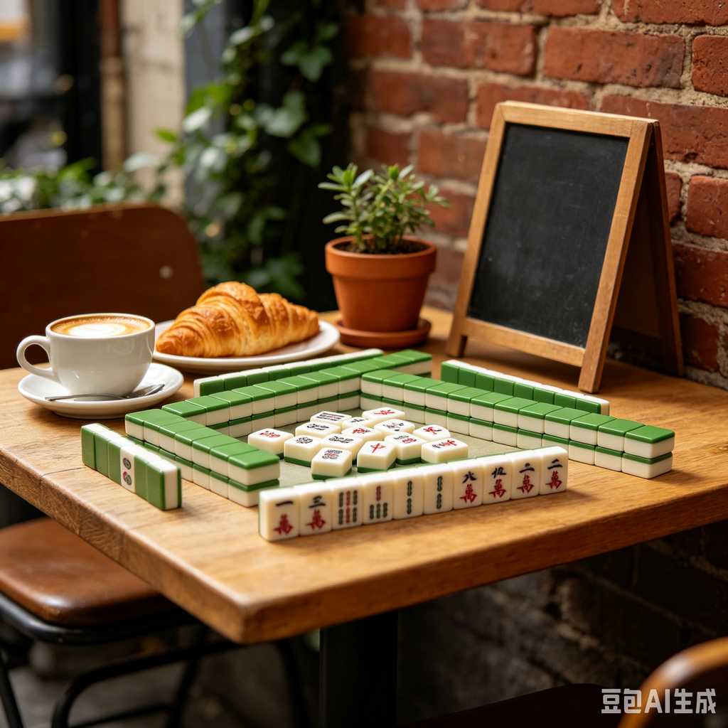 cedar wood mahjong tiles